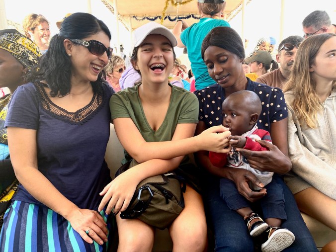 Baby on Ferry with Ella