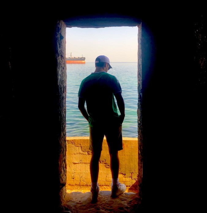 Evan in door of no return